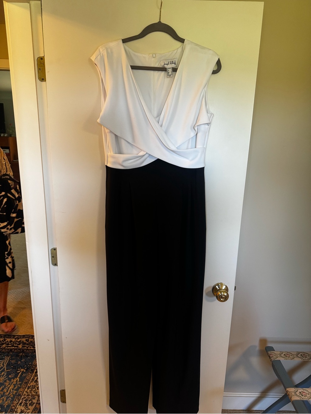 Joseph Ribkoff Black and White Jumpsuit